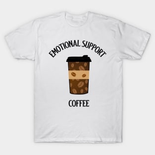 Coffee Mom, Emotional Support Mothers Day T-Shirt